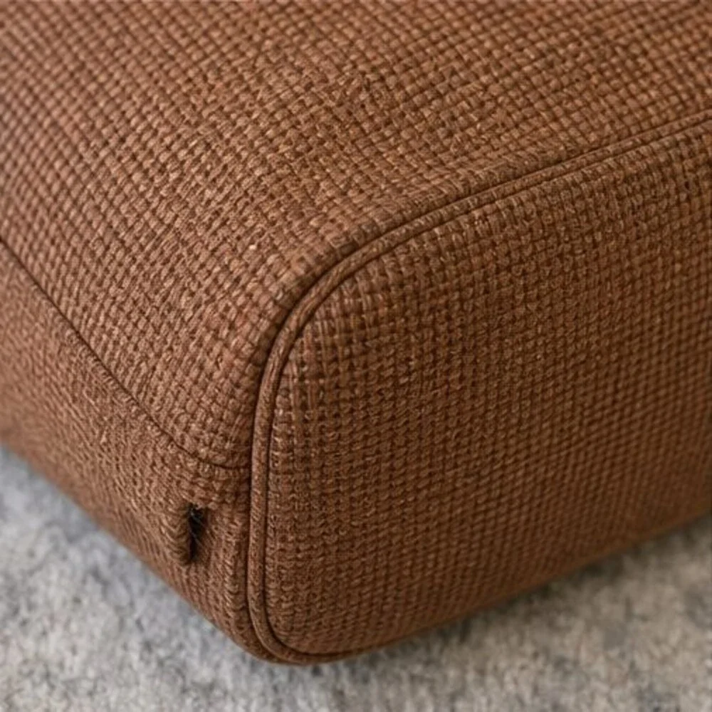 Cognac Woven Crossbody Bag